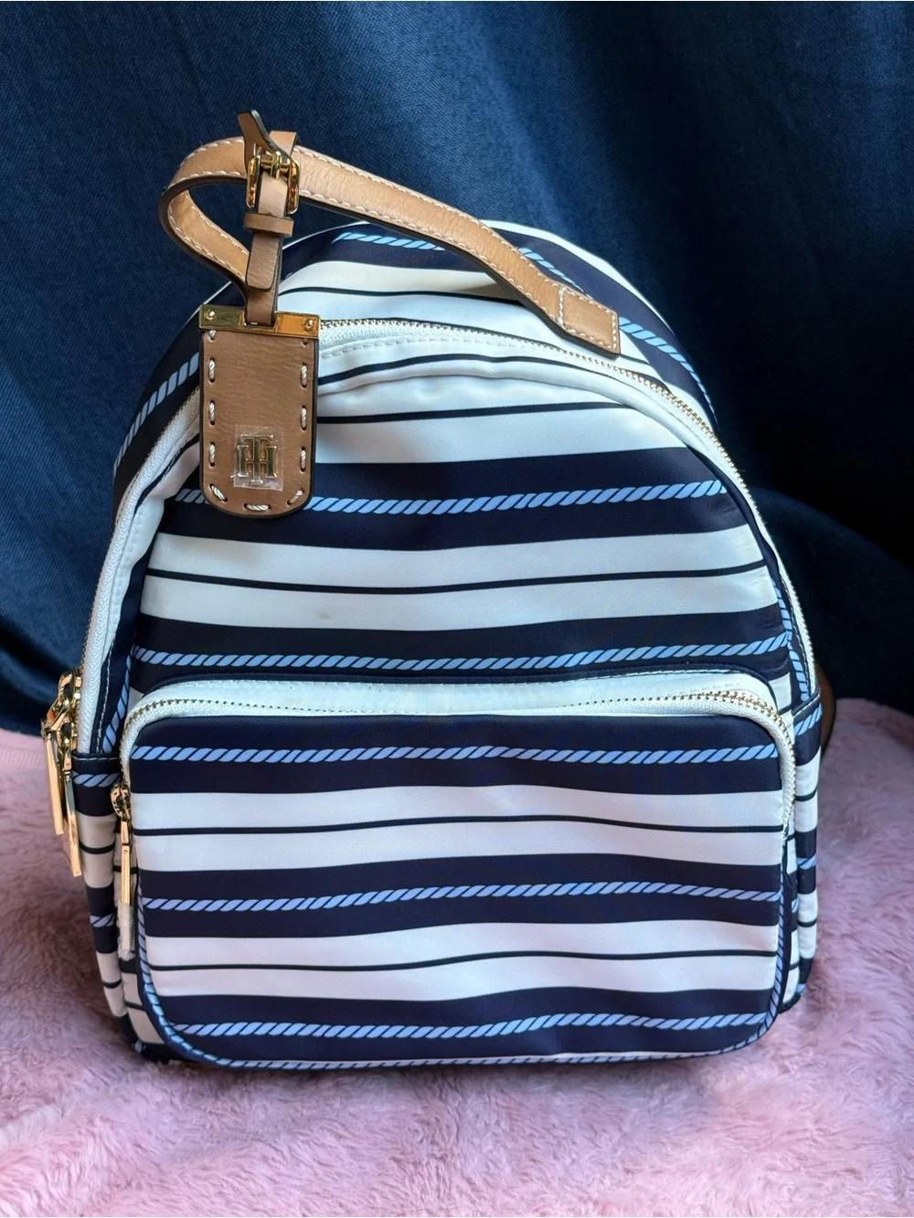 Tommy Hilfiger Julia Nautical Stripe Mini Backpack Navy 2018